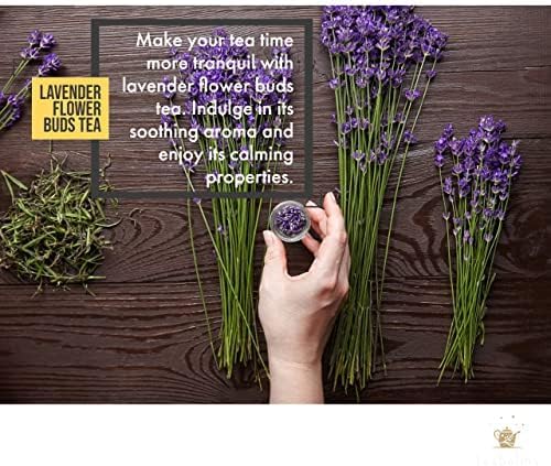 Teabalmy Lavender Dry Flowers Tea | Loose Leaf Tea | Petal | Natural Fragrant Buds Herbs | (Pack of 1)