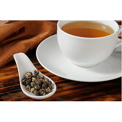 Teabalmy Jasmine-Dragon-Pearls | Loose Leaf Green Tea | Jasmine Green Tea (J1015) (50 g (Pack of 1)).