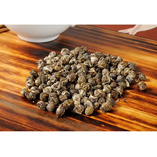 Teabalmy Jasmine-Dragon-Pearls | Loose Leaf Green Tea | Jasmine Green Tea (J1015) (50 g (Pack of 1)).