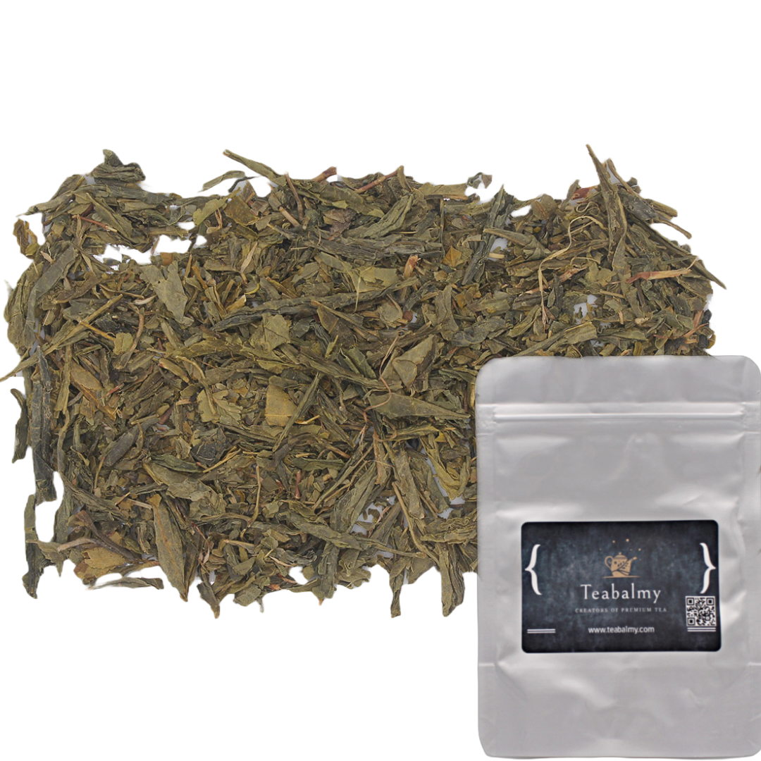 Teabalmy Sencha Loose Leaf Tea | Organicaly Grown High Grade Sencha Green Tea | Refreshing Premium Tea Sencha.