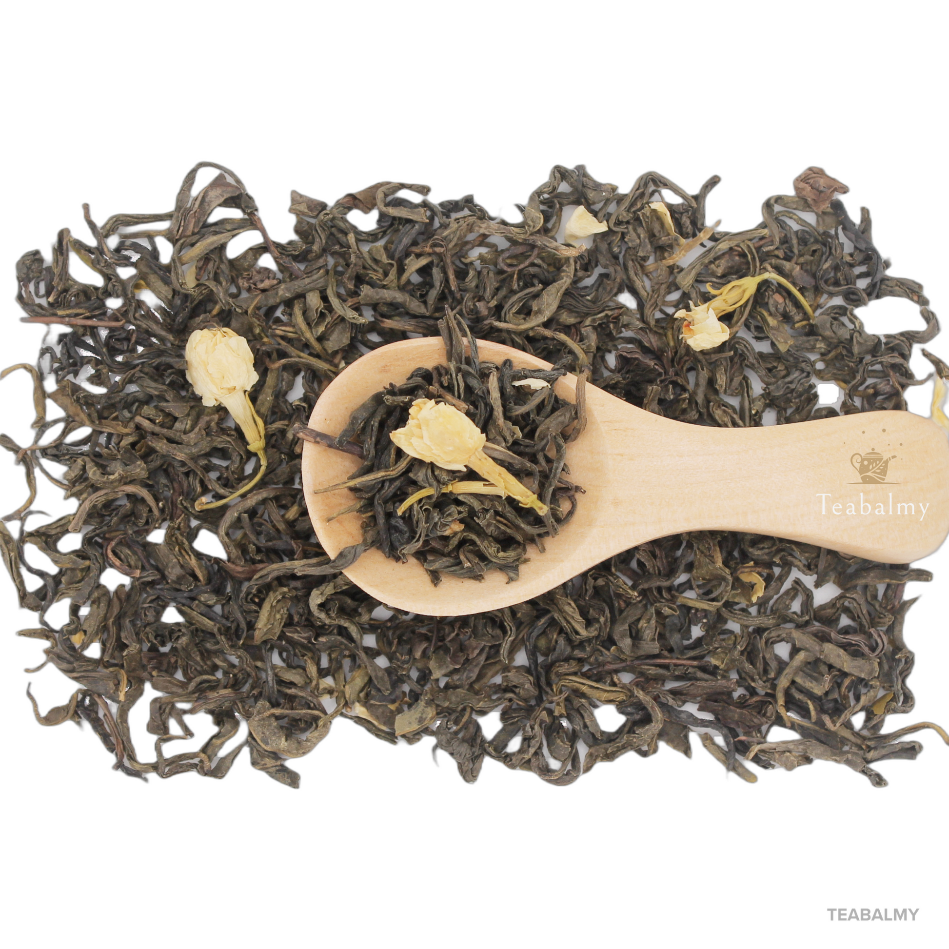 Teabalmy Jasmine OP Green Tea Natural Loose Leaf Super Antioxidant Support Overall Health.