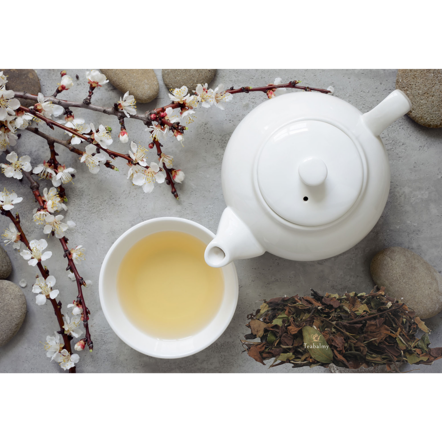 Teabalmy Premium Tea White Peony Loose Leaf Tea | Organically Grown.