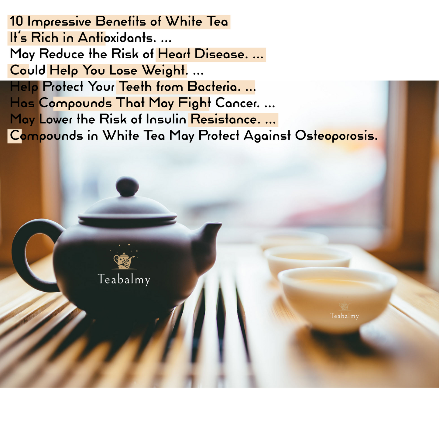 Teabalmy Premium Tea White Peony Loose Leaf Tea | Organically Grown.